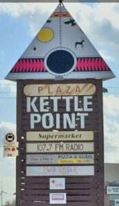 Picture Kettle Point Plaza bus stop