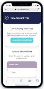 Link Smart Card to Transit Account