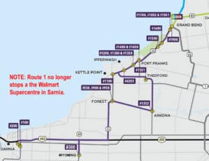 Map of Route 1